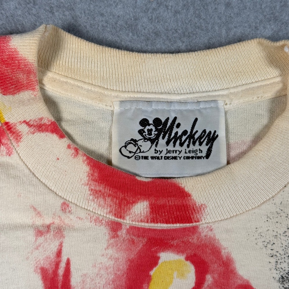 Mickey & Co T‑Shirt Men's XL Beige Minnie Mouse Graphic USA Made Jerry Leigh 90s - Picture 2 of 7